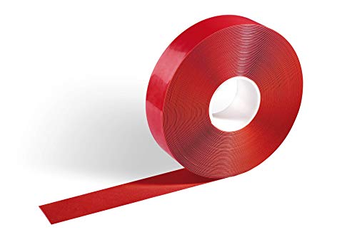 Durable Bodenmarkierungsband Duraline Strong, abriebfest und rutschhemmend, 50 mm x 1,2 mm x 30 m (B x H x L), RAL 3001 Signalrot, 172503 von Durable