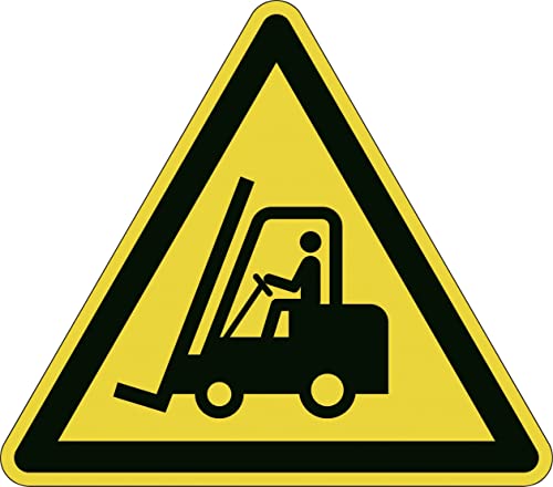 Durable Bodenaufkleber Sicherheitskennzeichen Warnung vor Flurförderzeugen, 43 x 37,8 cm, 173404 von Durable