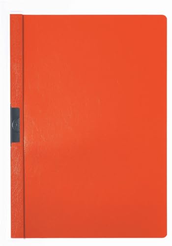 Durable Klemm-Mappe Duraclip Original 30 (für 1-30 Blatt A4), 25 Stück, orange, 220009 von Durable