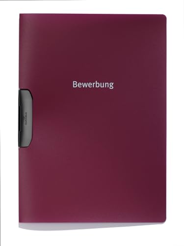 Durable Bewerbungsmappe Duraswing Job, bis 30 Blatt A4, aubergine, 5er Packung, 228931 von Durable