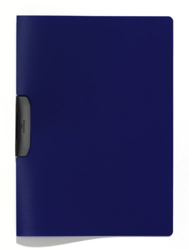 Durable Klemm-Mappe Duraswing, bis 30 Blatt A4, dunkelblau, 5er Packung, 229507 von Durable