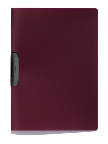 Durable Klemm-Mappe Duraswing, bis 30 Blatt A4, aubergine, 5er Packung, 229531 von Durable