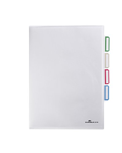 Durable Organisationshülle, Beutel mit 5 Stück, transparent, 231619 von Durable