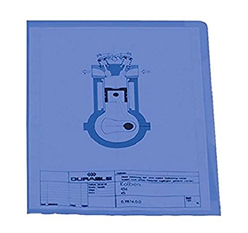 Durable Sichthülle, DIN A4 hoch, Polypropylen 120 µ, Karton à 100 Stück, blau, 233706 von Durable