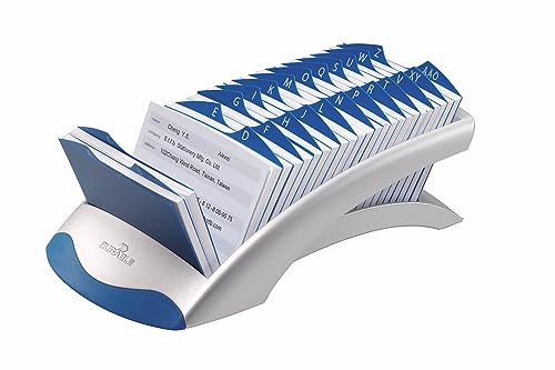 Durable Adresskartei TelIndex desk mit 500 Karteikarten, 1 Stück, schwarz, 241201 von Durable