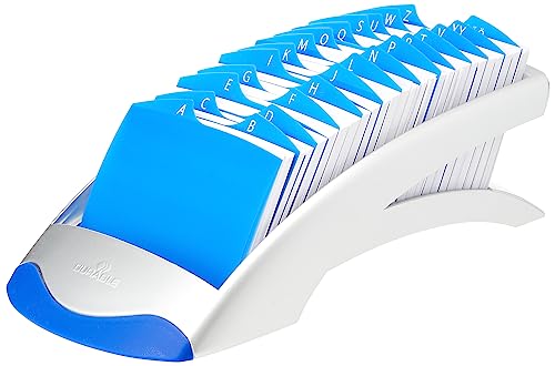 Durable TelIndex desk Adresskartei (500 Karteikarten) 1 Stück, silber, 241223 von Durable