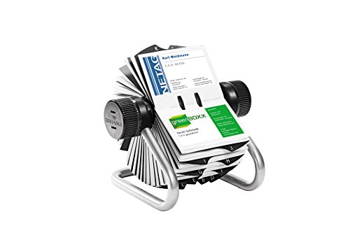 Durable Visifix Rollkartei, für 400 Visitenkarten, Register A-Z, metallic silber, 248123 Durable Visifix Rollkartei, für 400 Visitenkarten, Register A-Z, metallic silber, 248123 von Durable