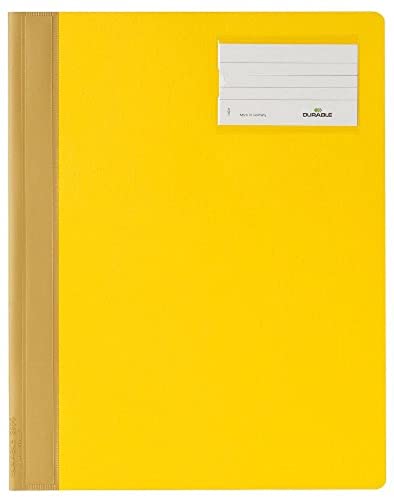 Durable Schnellhefter für A4 Überbreite, gelb, 25er Packung, 250004 von Durable