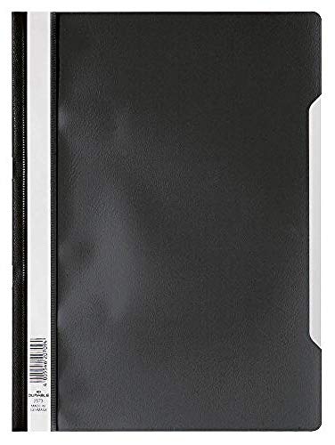 Durable Sichthefter (A4 Standard, PP) 25er Packung schwarz, 252301 von Durable