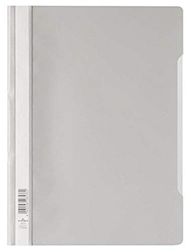Durable Sichthefter (A4 Standard, PP) 25er Packung grau, 252310 von Durable