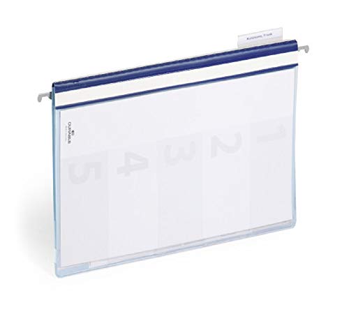 Durable Organisationshefter für KFZ, Maschinen- oder Mietunterlagen, inkl. Deckblätter und Reiter, blau, 255606 von Durable