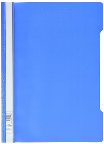 Durable Sichthefter A4 Standard, PP, 227 x 310 mm, hellblau, 50er Packung, 257306 von Durable