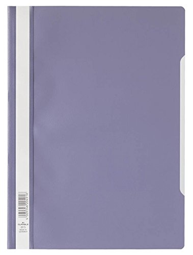 Durable Sichthefter A4 Standard, PP, 227 x 310 mm, 50-er Packung, lila, 257312 von Durable