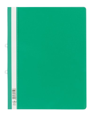 Durable Sichthefter mit Abheftschieber, überbreit, grün, 25er Packung, 258005 von Durable