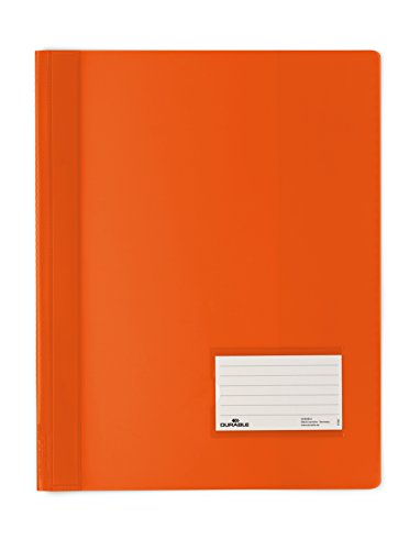 Durable 268009 Hunke & Jochheim Schnellhefter DURALUX, transluzente Folie, für A4 Überbreit, 280x332mm, orange von Durable