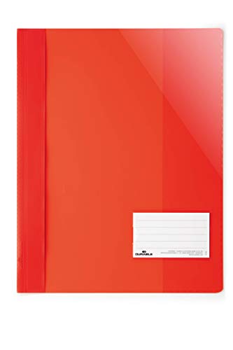Durable Sichthefter für Din A4, Überbreite, rot, 25er Packung, 269003 von Durable