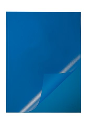 Durable Klemmschienenhülle A4, für circa 1-100 Blatt, Packung à 50 Stück, blau, 291906 von Durable