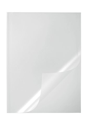 Durable Klemmschienenhülle A4, für circa 1-100 Blatt, Packung à 50 Stück, transparent, 291919 von Durable