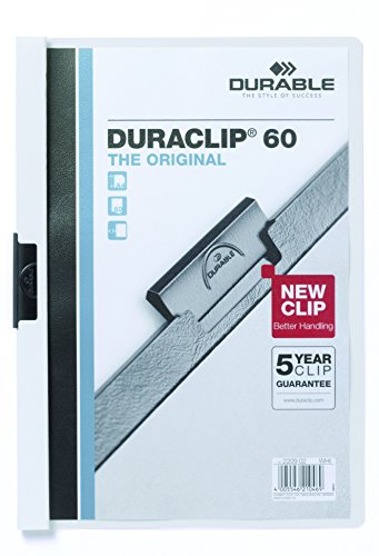 Durable 3-Hemden Clip DURACLIP ORIGINAL 60, DIN A4, weiß von Durable