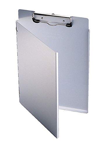 Durable Aluminium Klemmbrett A4L, silber, mit Klemmfeder - 230 x 325 x 9 mm, 339123 von Durable