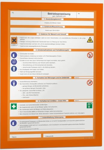 Durable Info-Rahmen Duraframe (A4, selbstklebend mit Magnetverschluss) 10 Stück, orange, 488209 von Durable