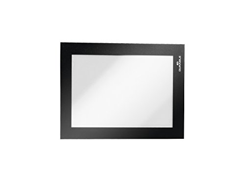 Durable 489701 Info-Rahmen Duraframe (A6, selbstklebend mit Magnetverschluss) 1 Stück schwarz von Durable