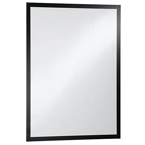 Durable Info-Rahmen Duraframe Poster (A2, selbstklebender Plakatrahmen mit Magnetverschluss) 1 Stück, schwarz, 499501 von Durable