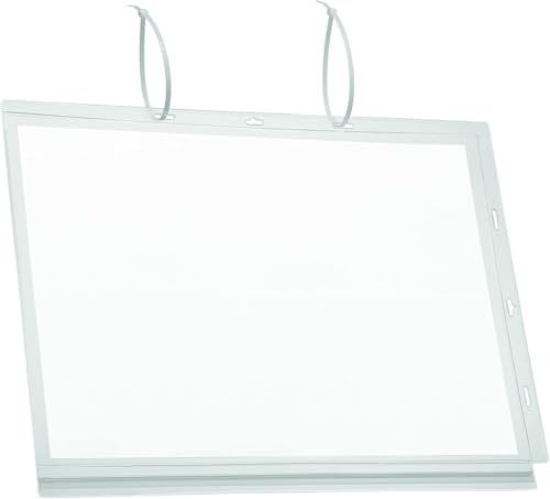 Durable 502819 Plakattasche wasserdicht A3 Kabelbinder, Beutel à 5 Stück, transparent von Durable