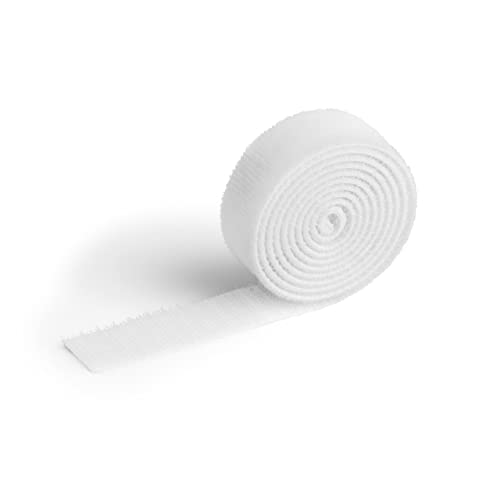 Durable Klett-Kabelbinder Cavoline Grip 20, 100 x 2 cm (L x B), weiß, 503202 von Durable