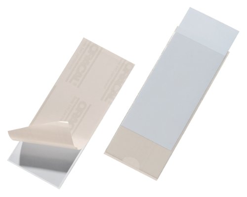 Durable Selbstklebetasche Pocketfix, 150 x 58 mm (Innenmaß), 10 Stück, transparent, 807519 von Durable