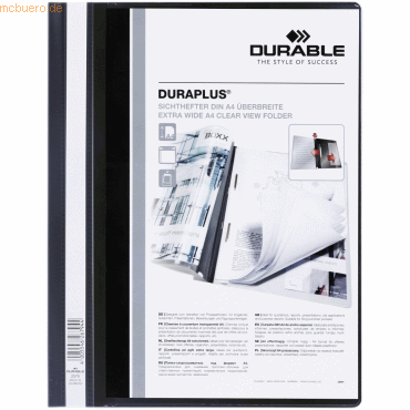 Durable Angebotshefter Duraplus A4 schwarz Durable Angebotshefter Duraplus A4 schwarz von Durable