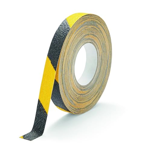 Durable Antirutschband grob DURALINE GRIP+ color, 25 mm x 15 m, zur Sicherung von Treppen, Rampen etc., gelb/schwarz, 1095130 von Durable