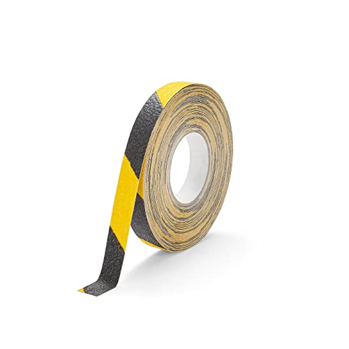 Durable Antirutschband grob DURALINE GRIP+ color, 25 mm x 15 m, zur Sicherung von Treppen, Rampen etc., gelb/schwarz, 1095130 von Durable