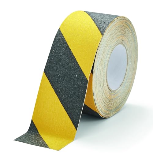 Durable Antirutschband standard DURALINE GRIP color, 75 mm x 15 m, zur Sicherung von Treppen, Rampen etc., gelb/schwarz, 1085130 von Durable