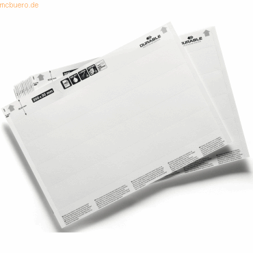 Durable Beschriftungsschilder Labelfix/Scanfix/C-Profile weiß 200x30mm von Durable