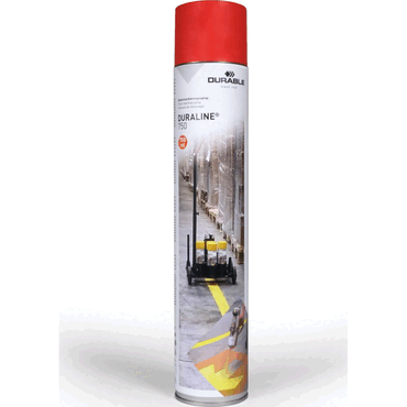 Durable Bodenmarkierungsspray DURALINE 750ml rot von Durable