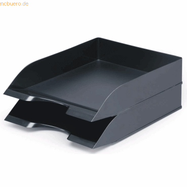 6 x Durable Briefablage A4 schwarz von Durable