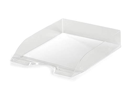 Durable Briefablagen (Basic, für Format DIN A4 bis C4, stapelbar) 6 Stück, transparent, 1701672400 von Durable
