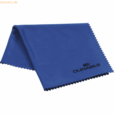 Durable Brillenputztuch Mikrofaser 20x20cm blau von Durable