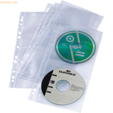 Durable CD/DVD Cover light S für A4-Ablage mit Universallochung VE=5 H Durable CD/DVD Cover light S für A4-Ablage mit Universallochung VE=5 H von Durable