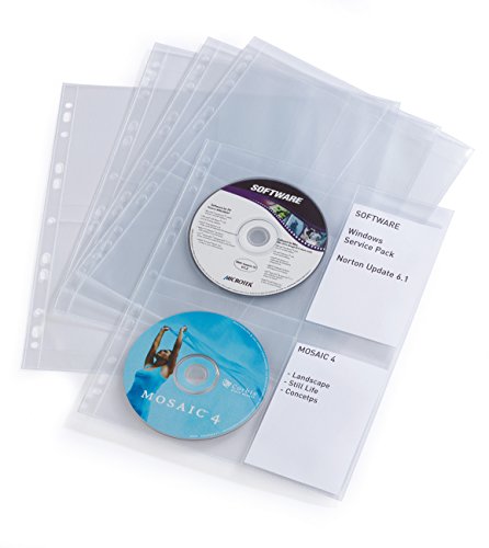 Durable CD/DVD Hüllen Cover Light M, Packung à 10 Taschen, transparent, 523819 Durable CD/DVD Hüllen Cover Light M, Packung à 10 Taschen, transparent, 523819 von Durable