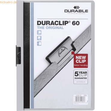 Durable Cliphefter Duraclip Original 60 grau von Durable