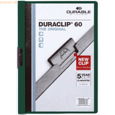 25 x Durable Cliphefter Duraclip Original 60 petrol 25 x Durable Cliphefter Duraclip Original 60 petrol von Durable