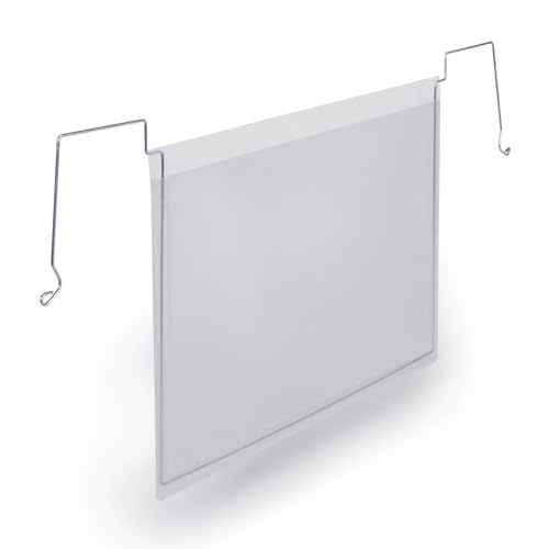 Durable Drahtbügeltasche A5 quer PP, Etikettenhalter transparent, 50 Stück, 118419 Durable Drahtbügeltasche A5 quer PP, Etikettenhalter transparent, 50 Stück, 118419 von Durable