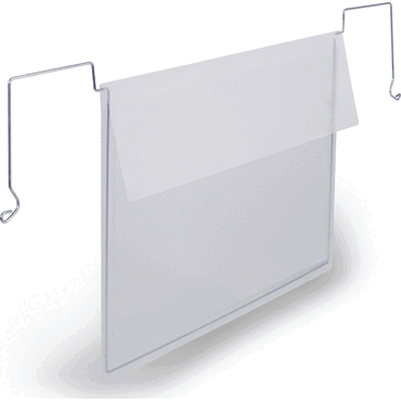 Durable Drahtbügeltasche mit Klappe A4 quer PP transparent von Durable