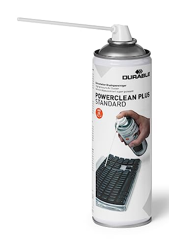 Durable Druckgasreiniger Powerclean Plus (Druckgasspray mit Sprühröhrchen) 400 ml, 583619 von Durable