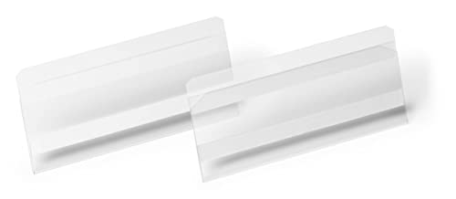 Durable Etikettentasche HARD COVER selbstklebend 150x67 mm, Packung à 10 Stück, 118119 von Durable