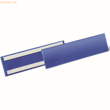 Durable Etikettentaschen selbstklebend 297x74mm blau VE=50 Stück von Durable