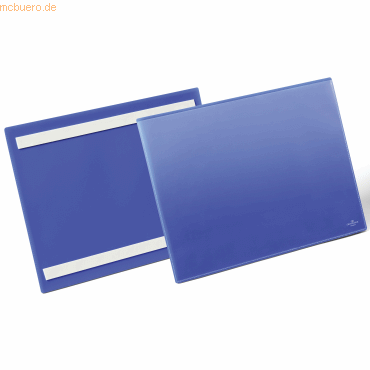 Durable Etikettentaschen selbstklebend A4 quer blau VE=50 Stück Durable Etikettentaschen selbstklebend A4 quer blau VE=50 Stück von Durable