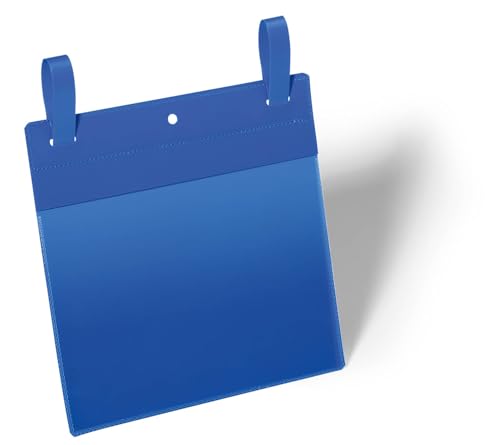 Durable Gitterboxtasche (A5 quer) Packung à 50 Stück blau, 174907 von Durable